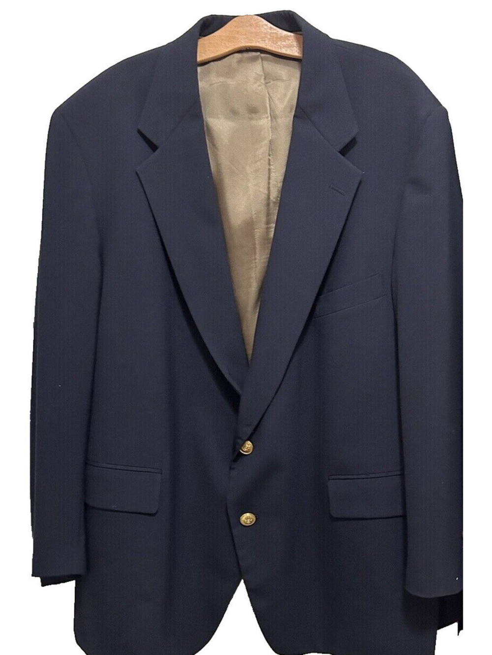 Palm Beach for REPP Men’s VTG 50R Wool Blazer Navy Blazer Sport Coat Chest 50"
